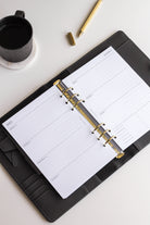A5 weekly planner refill 2025-2026