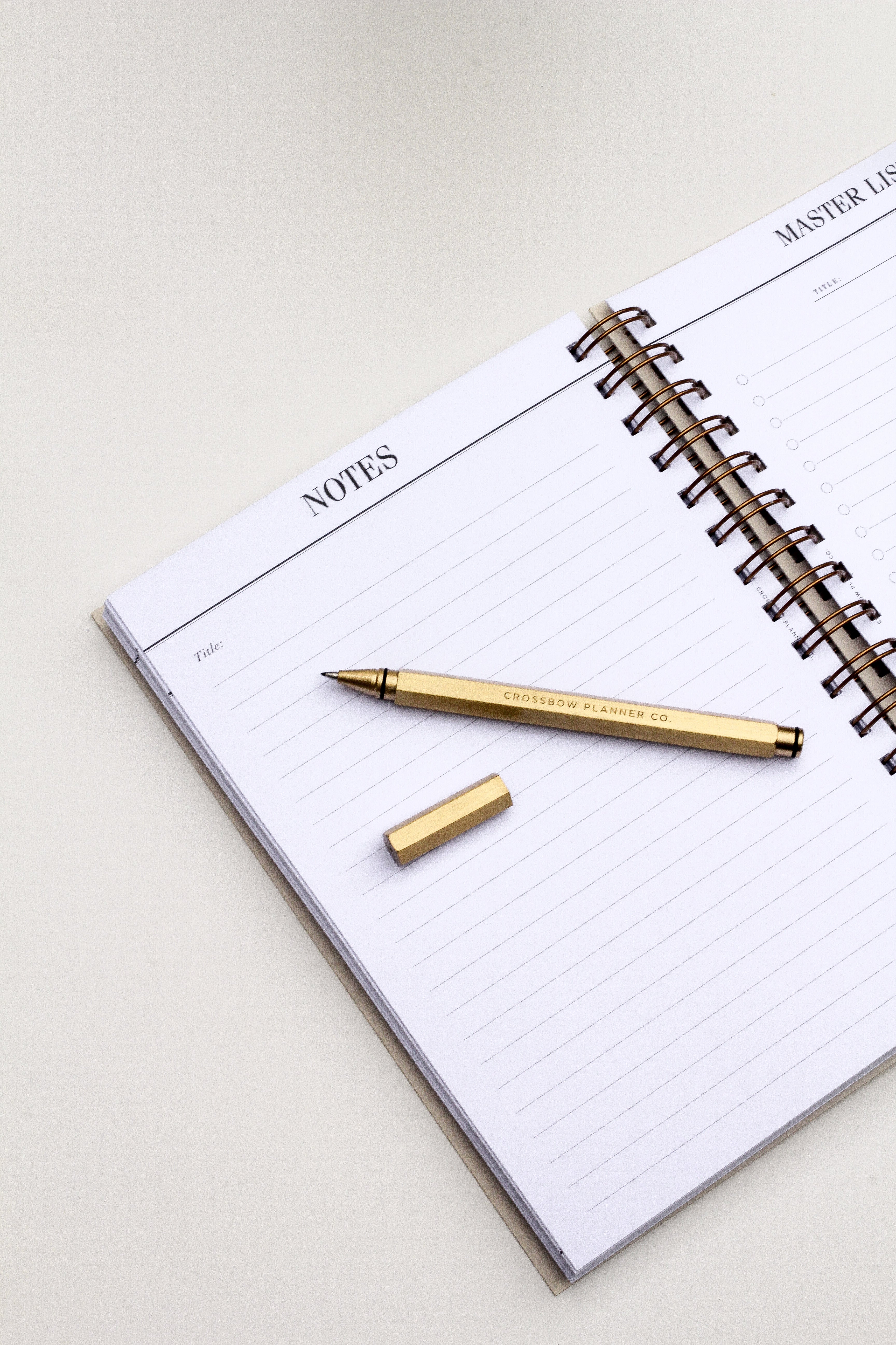 spiral bound 2026 planner crossbow planner co