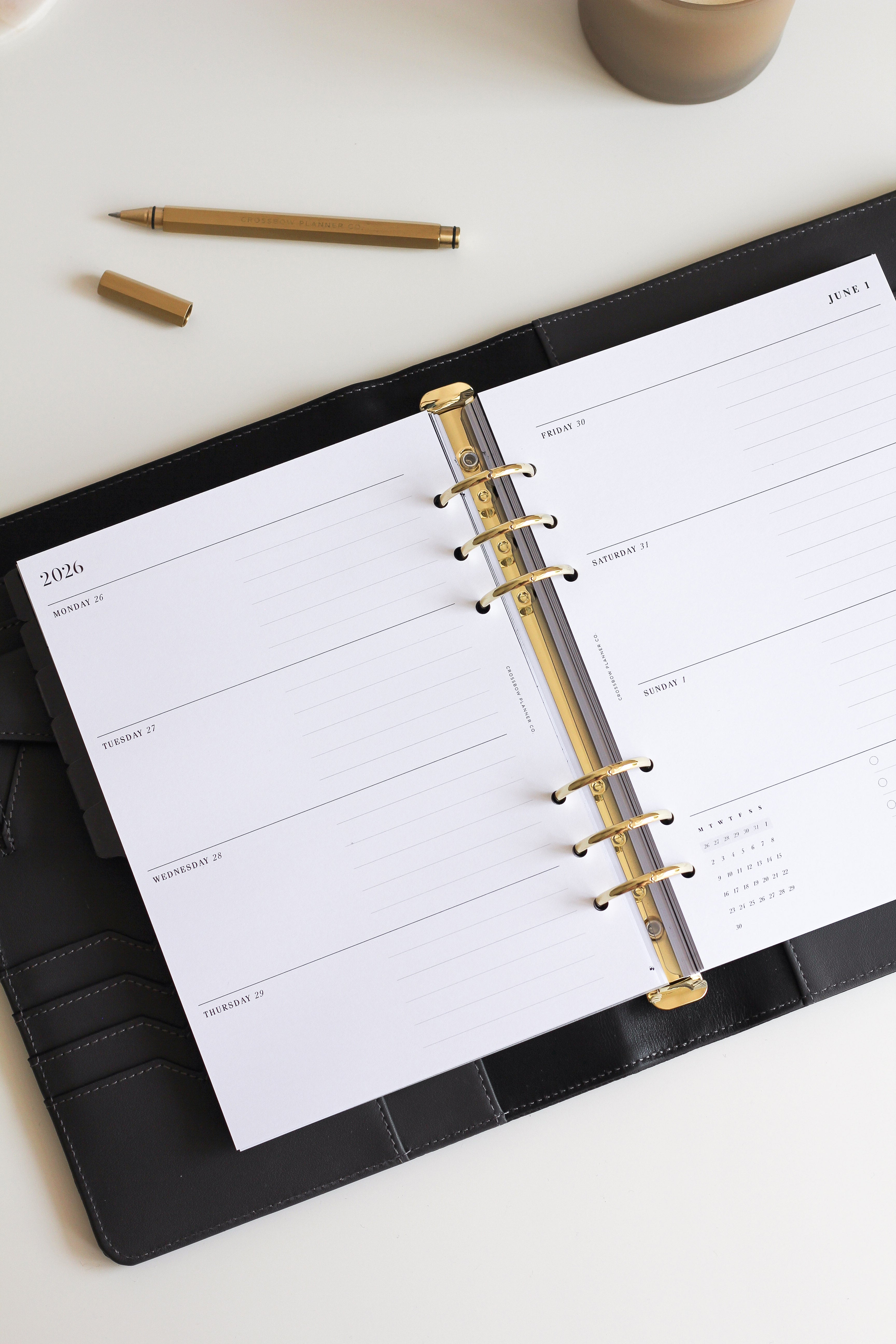 2026 louis vuitton large agenda weekly refill