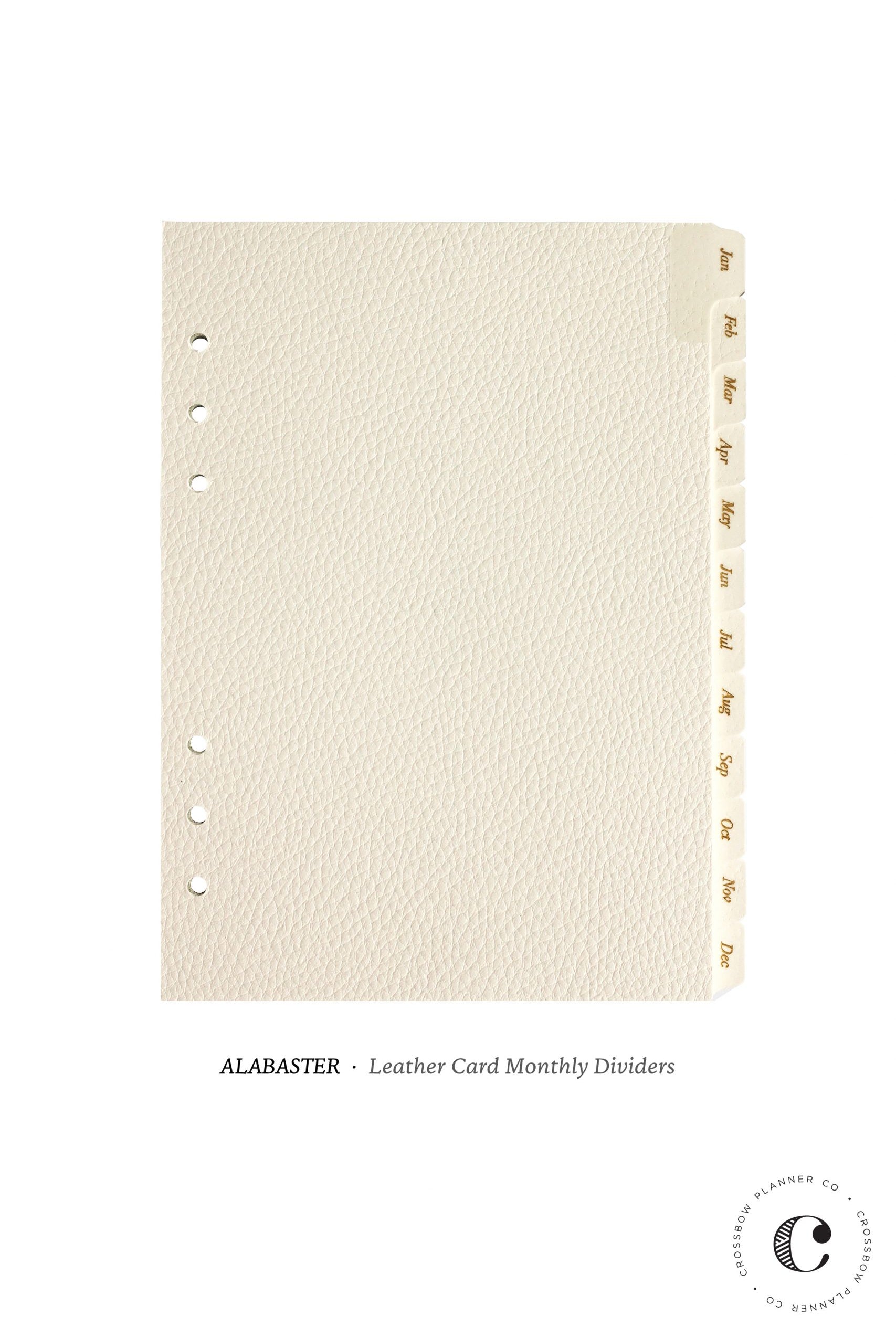 Alabaster Monthly Dividers