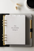minimal planner dashboard