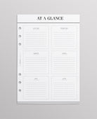at a glance planner inserts a5