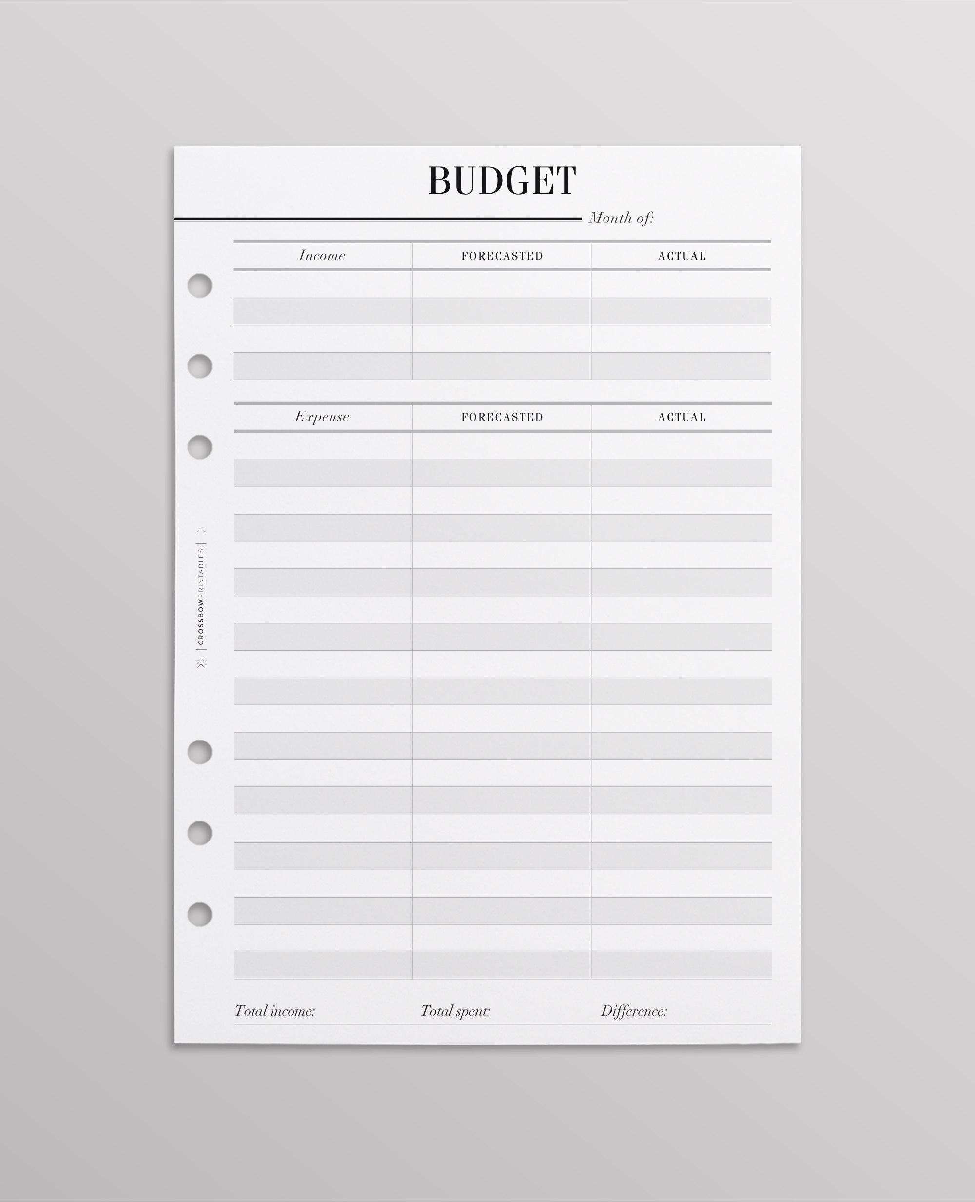 UK planner inserts