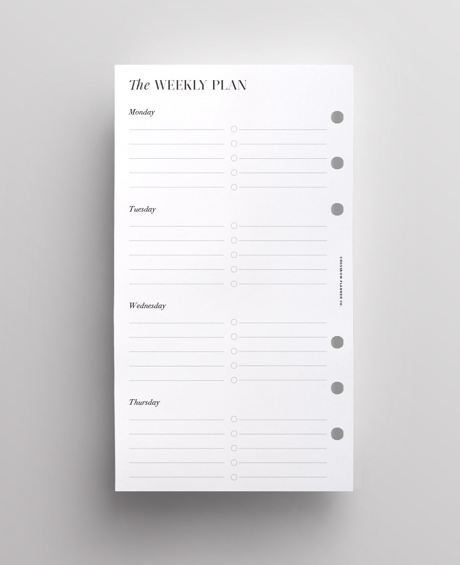 weekly planner personal