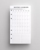 personal monthly overview