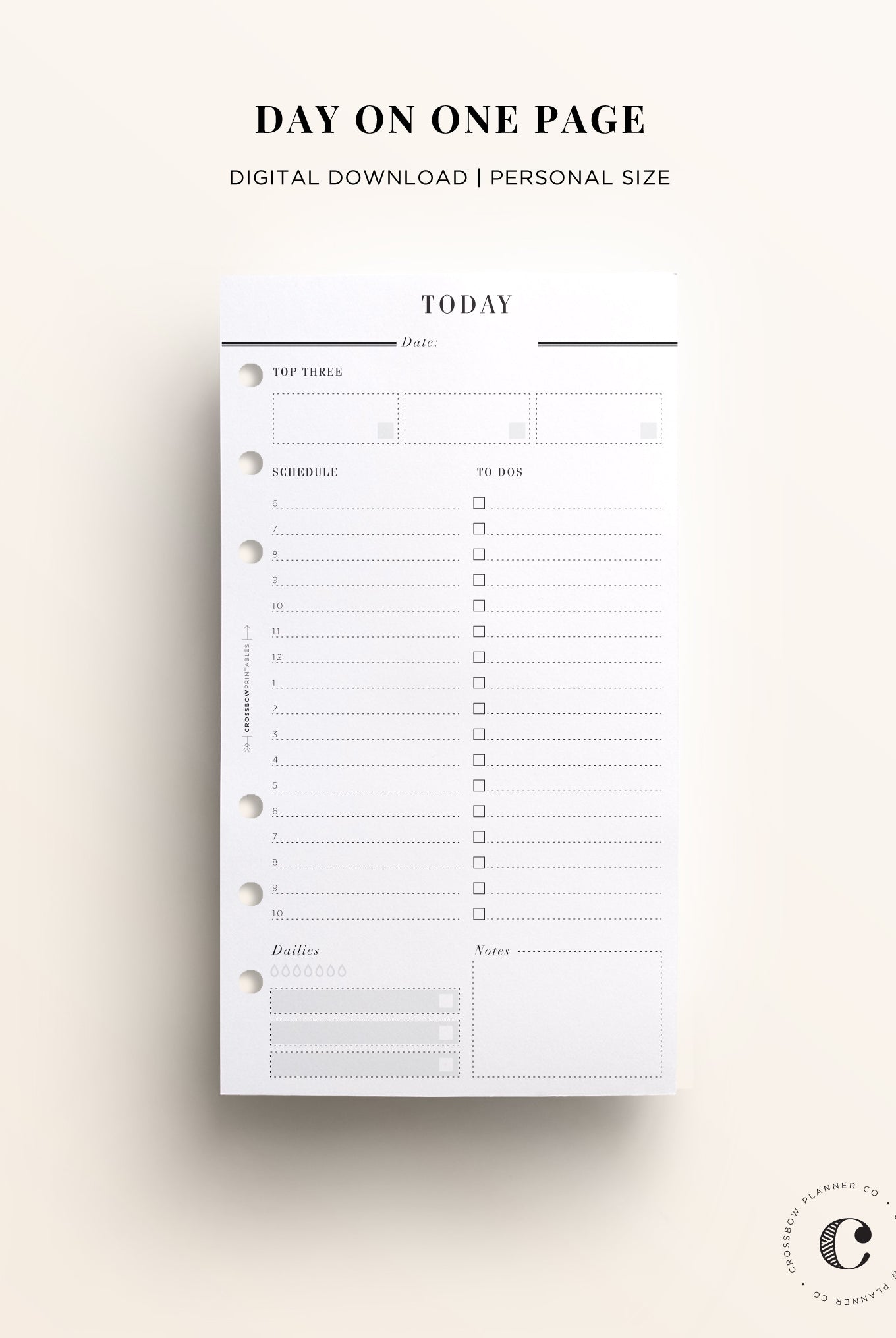 daily personal printable