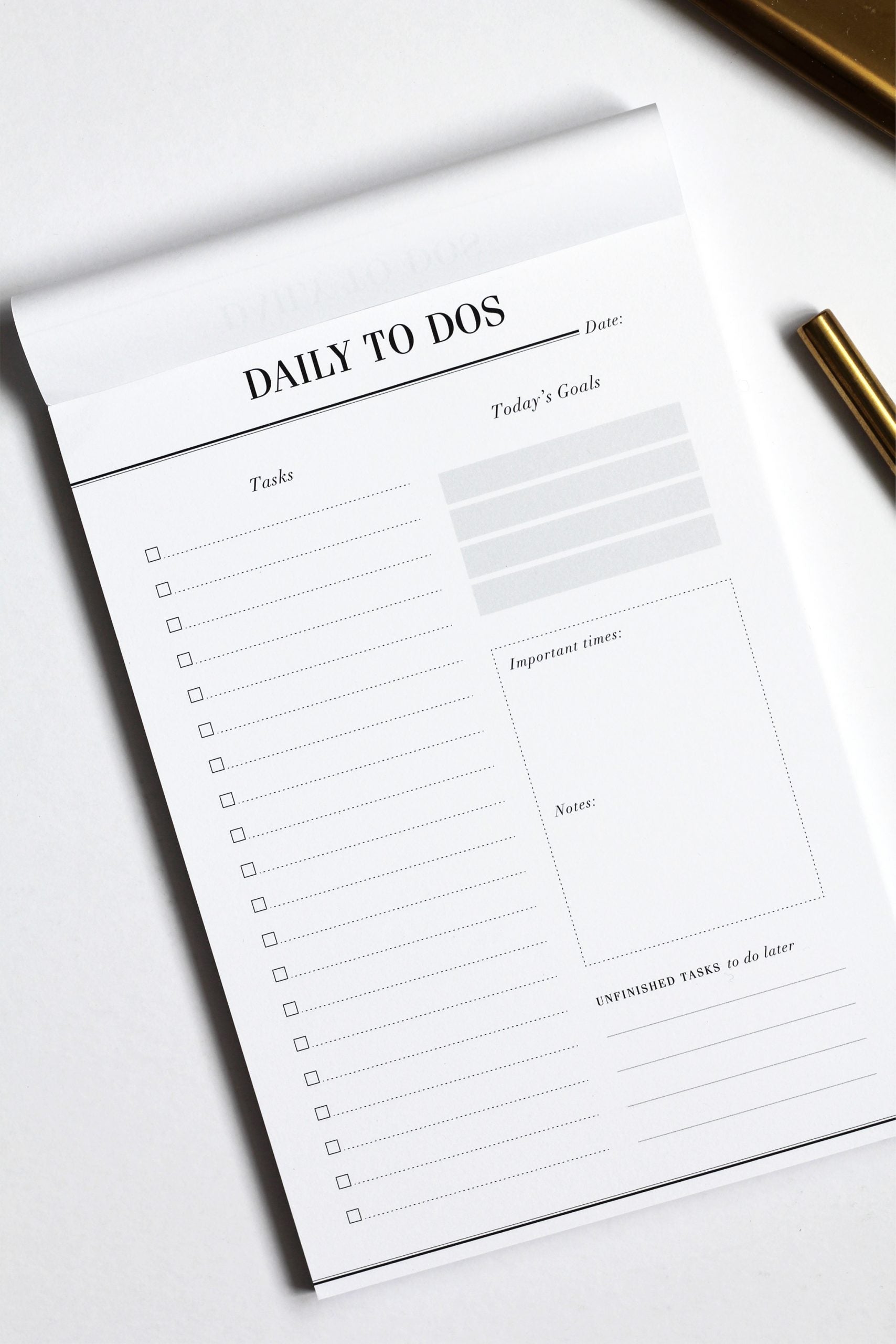 to do list notepad