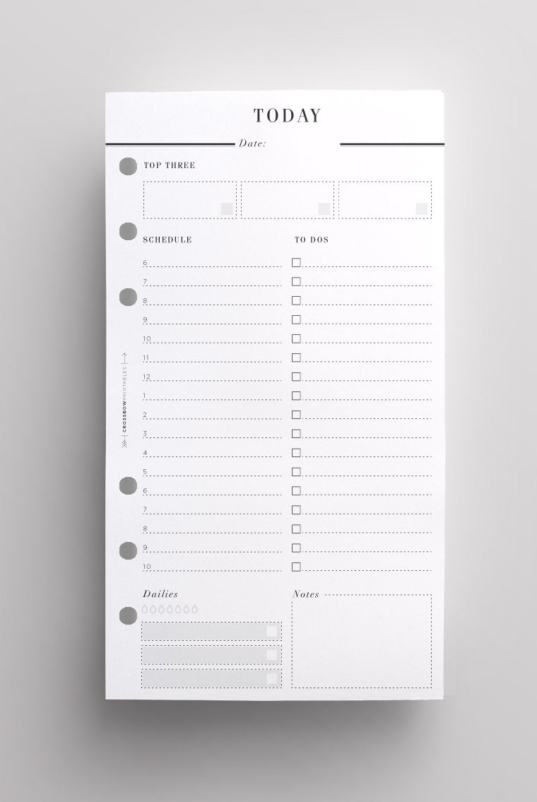 personal day per page inserts