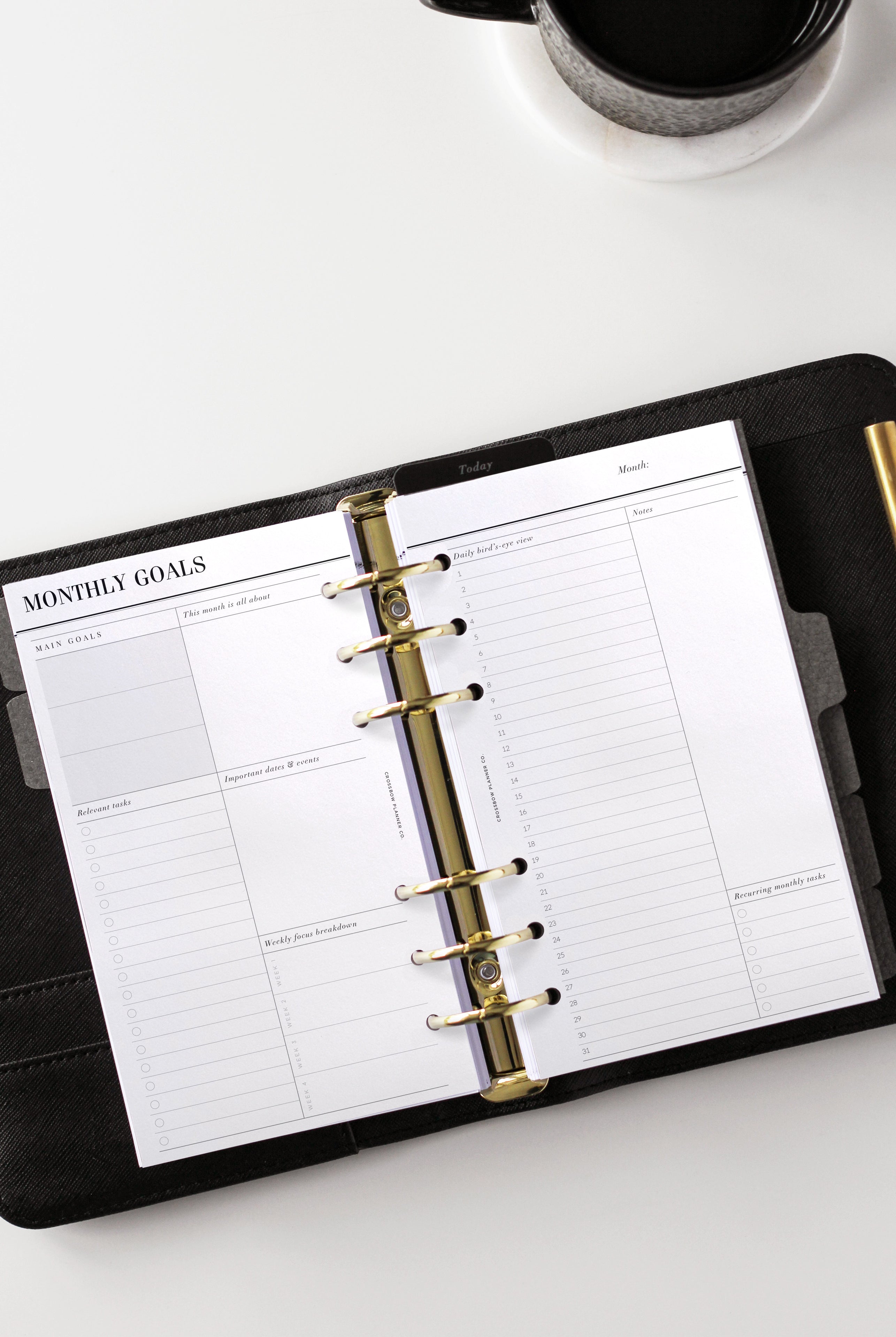 goal planner personal inserts