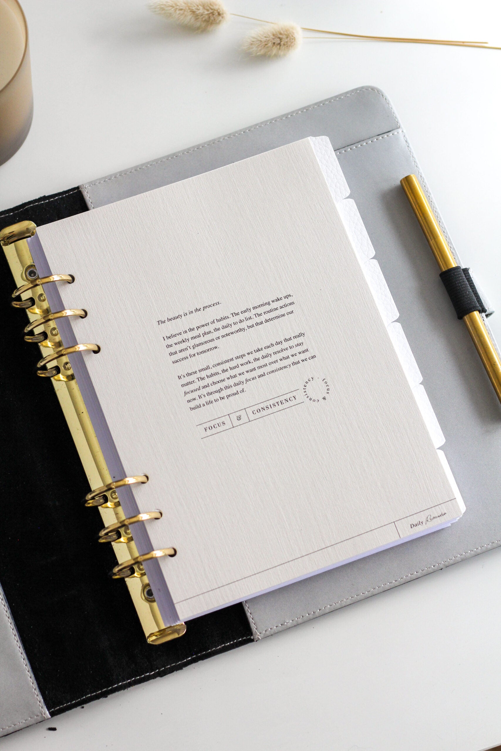 textured planner dashboard