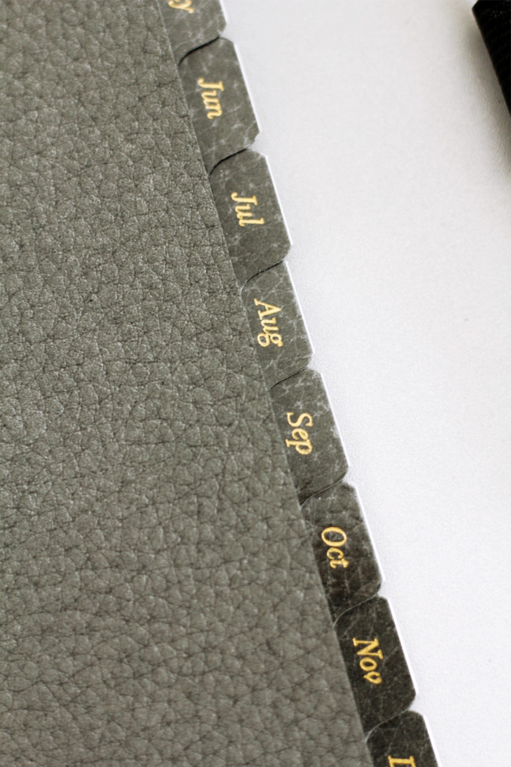 personal filofax dividers monthly