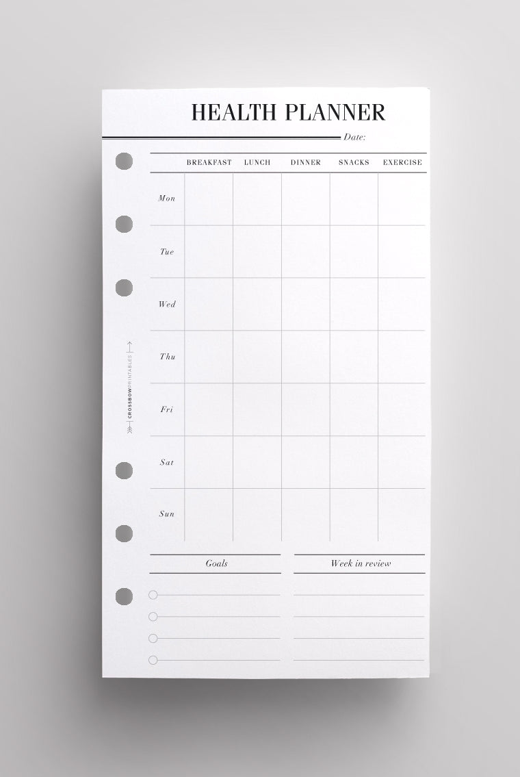 Meal Planner Inserts