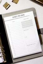 daily notepad list