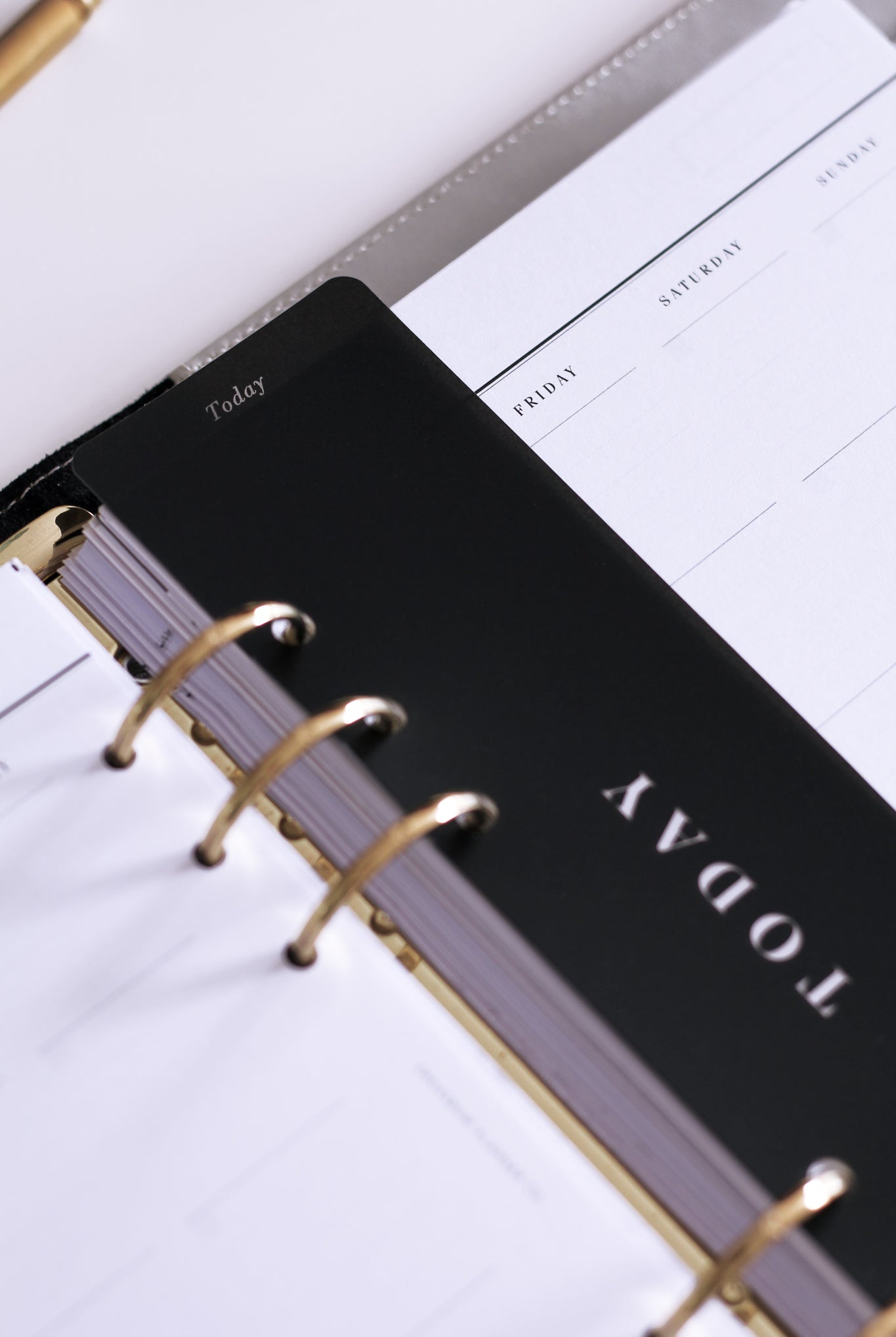 filofax ruler bookmark