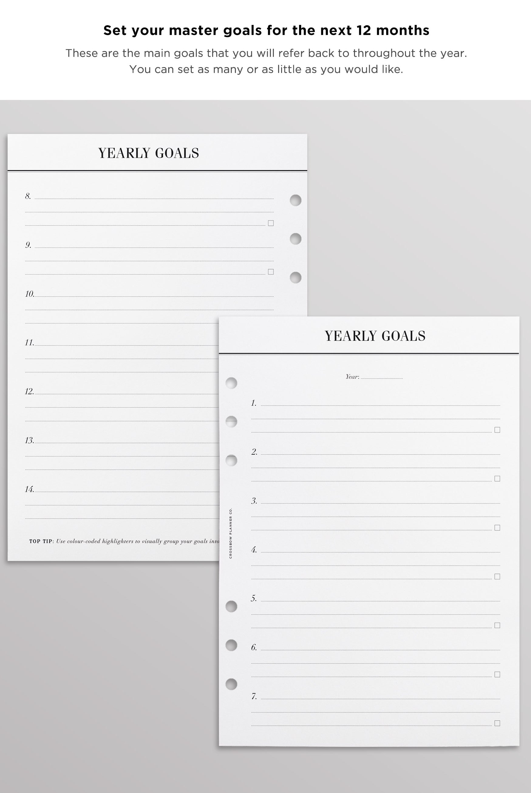 minimal goal planner inserts