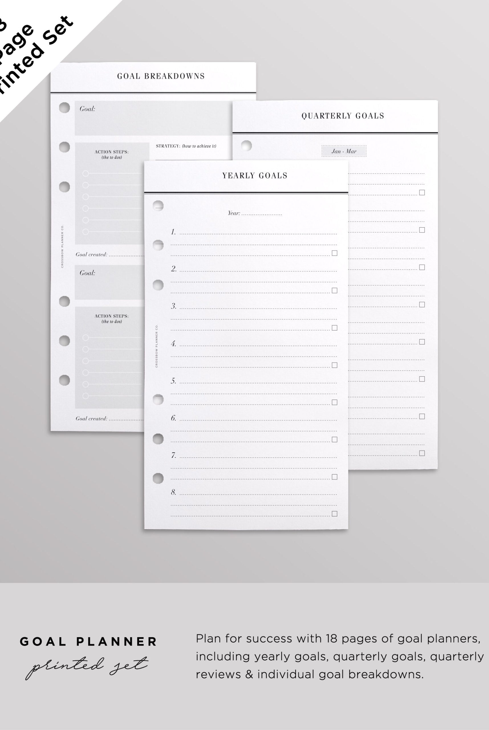 goal planner inserts personal