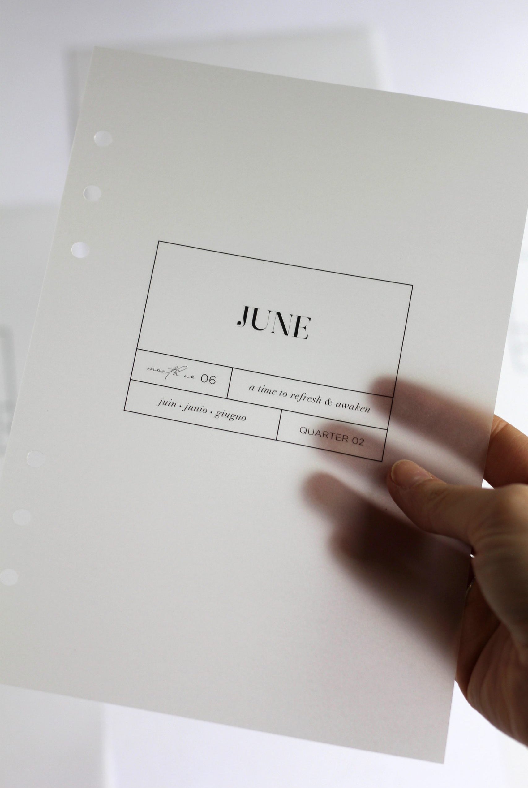 minimal planner dashboard