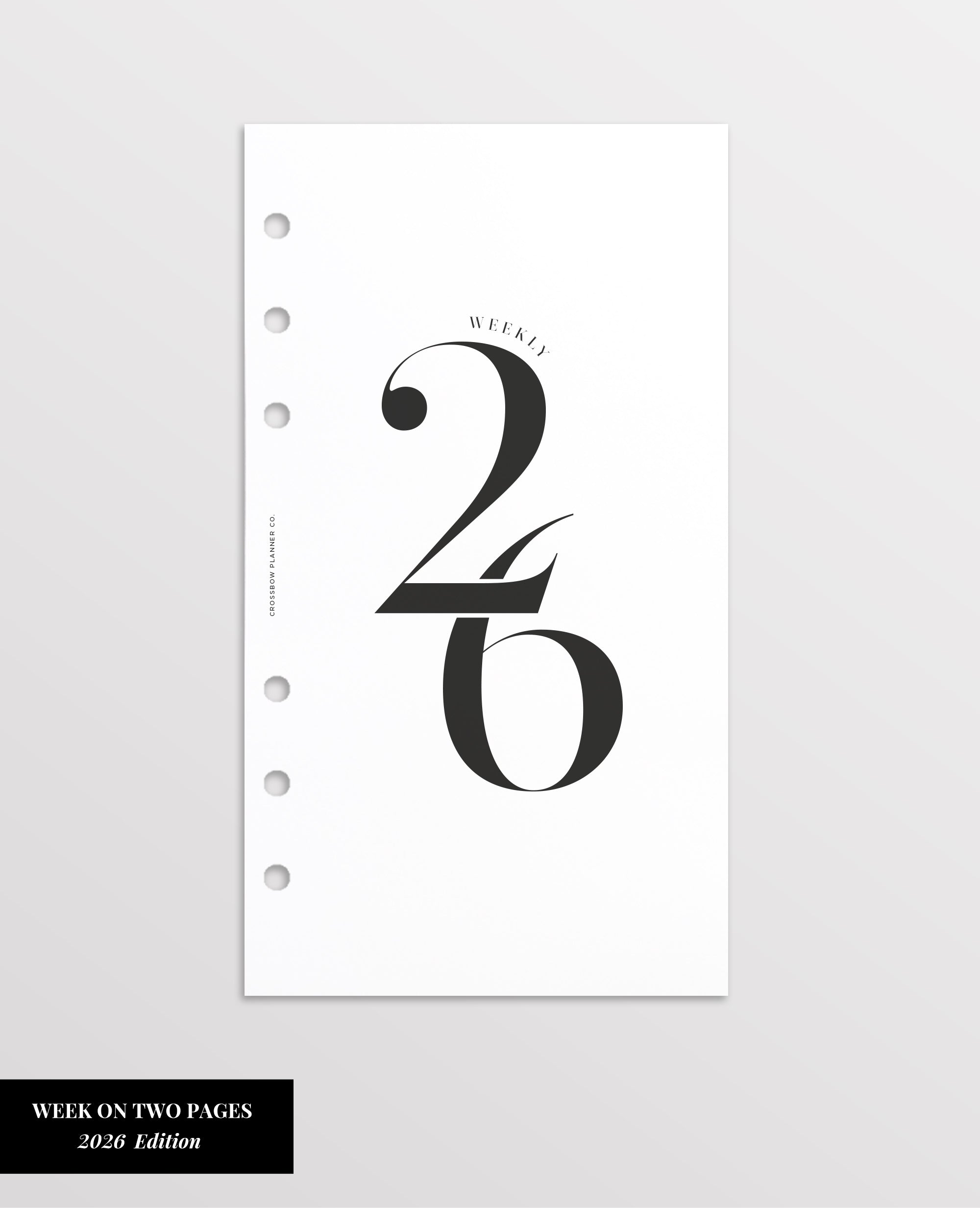 2026 Weekly Planner Inserts