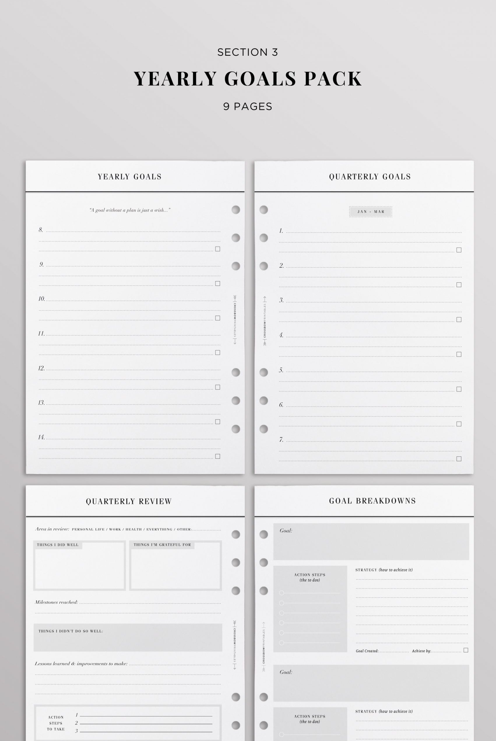 planner setup kit