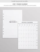 budget planner insert set