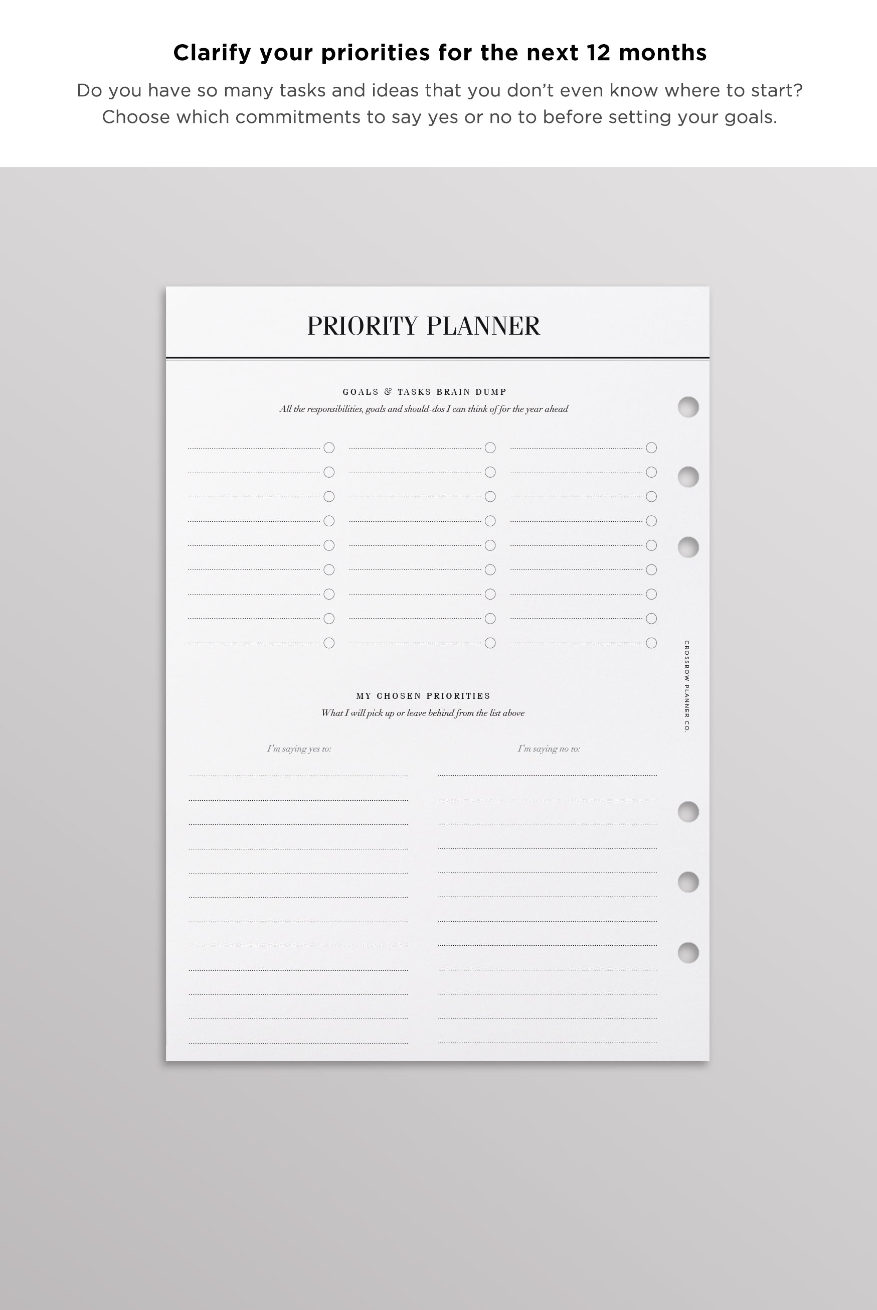 a5 goal planner inserts