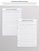 holiday planner pages