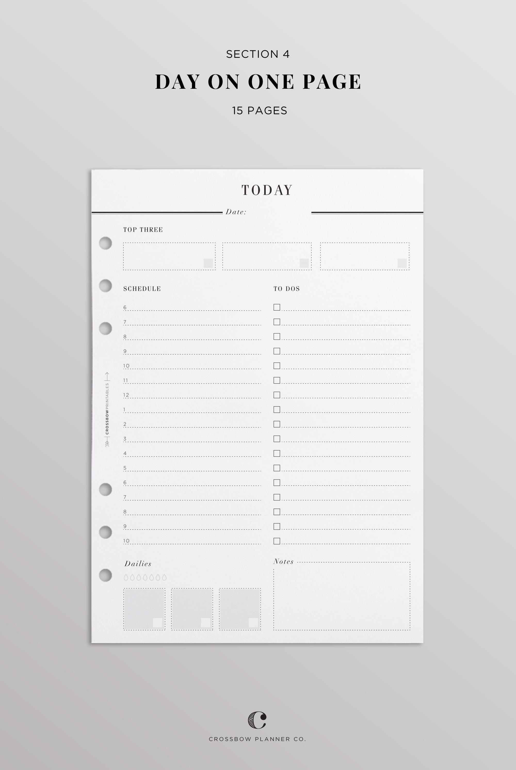 minimal planner setup a5