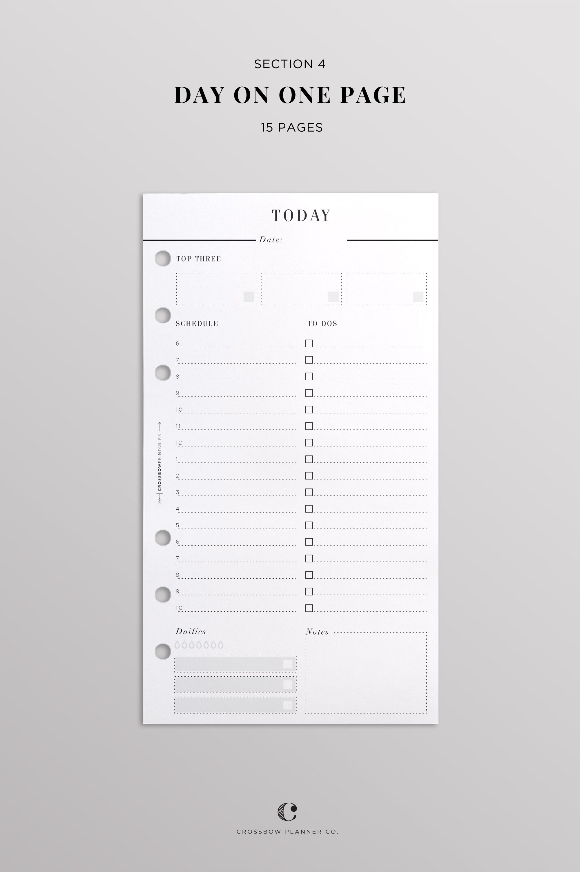 personal planner starter set