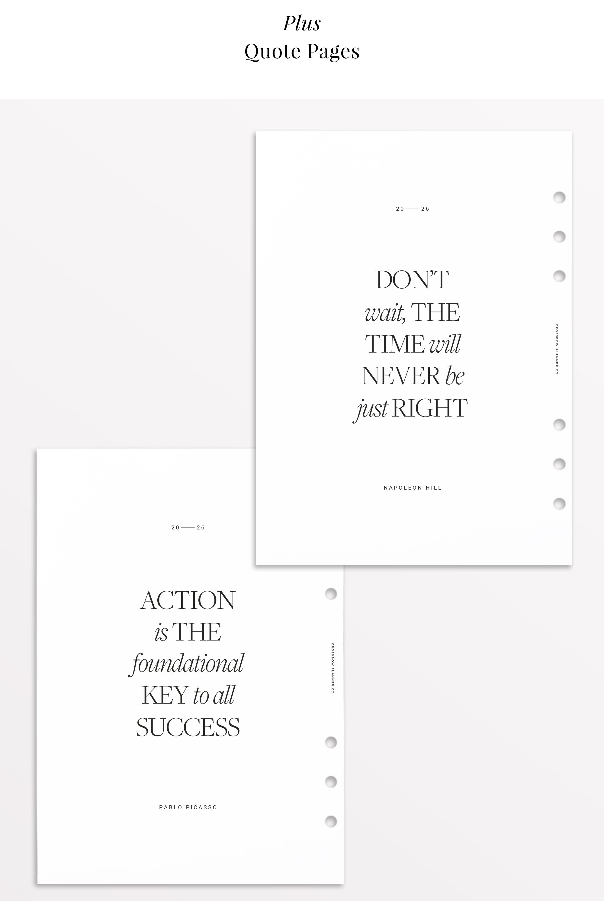 filofax day per page refill 2026