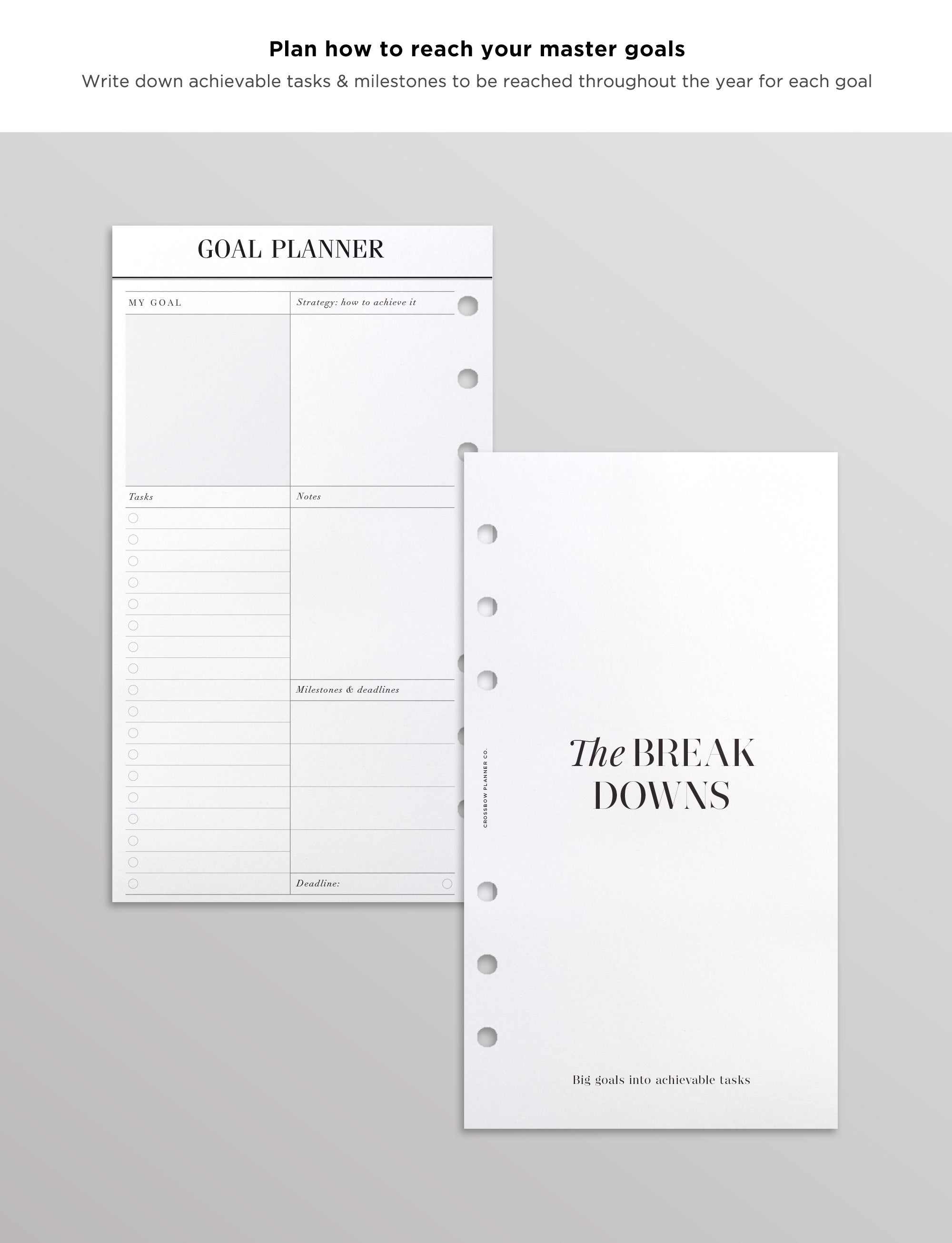 filofax goal planner