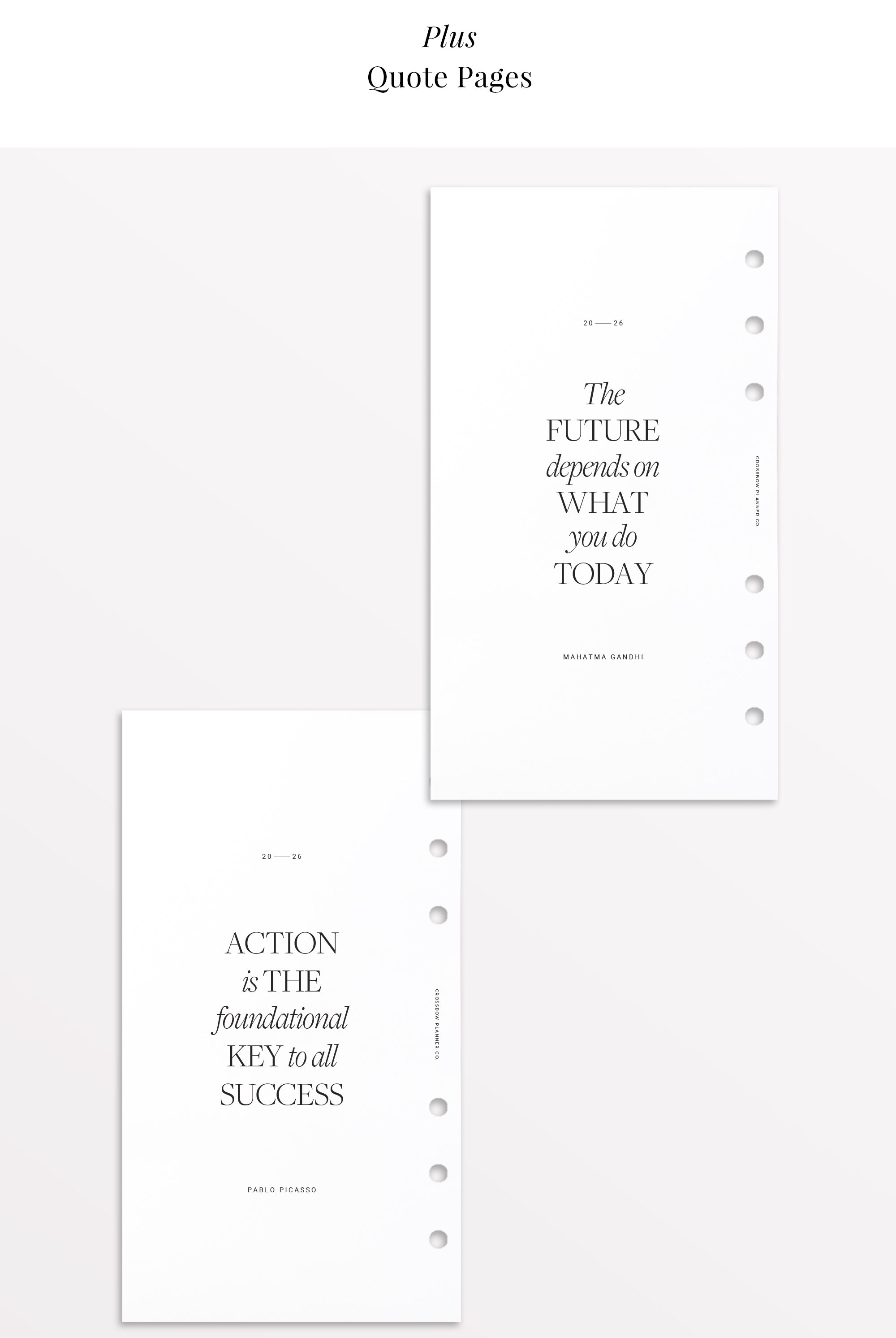 2026 planner refills minimal