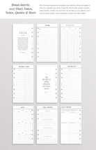 personal filofax monthly dividers