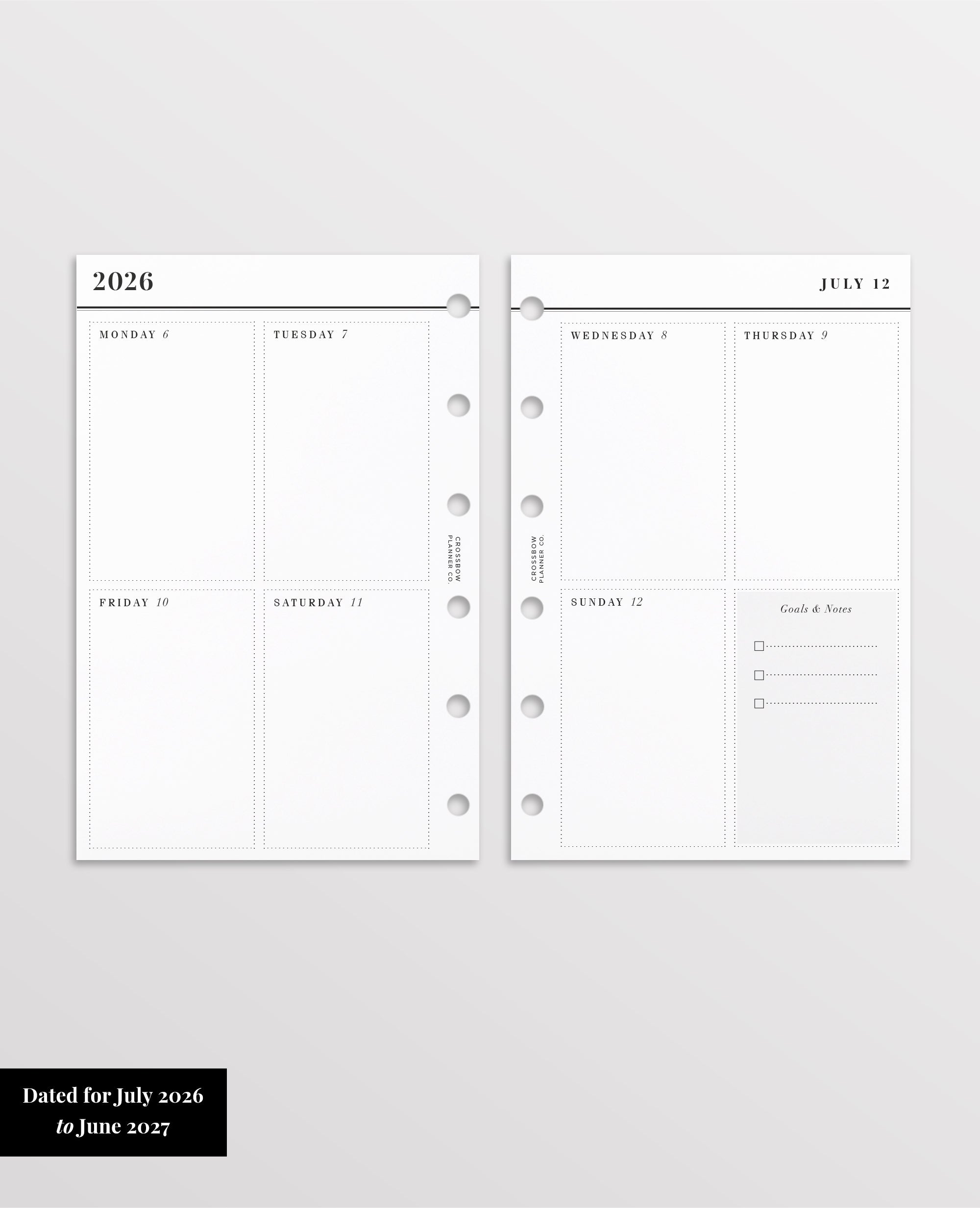 filofax pocket refill 2026-2027