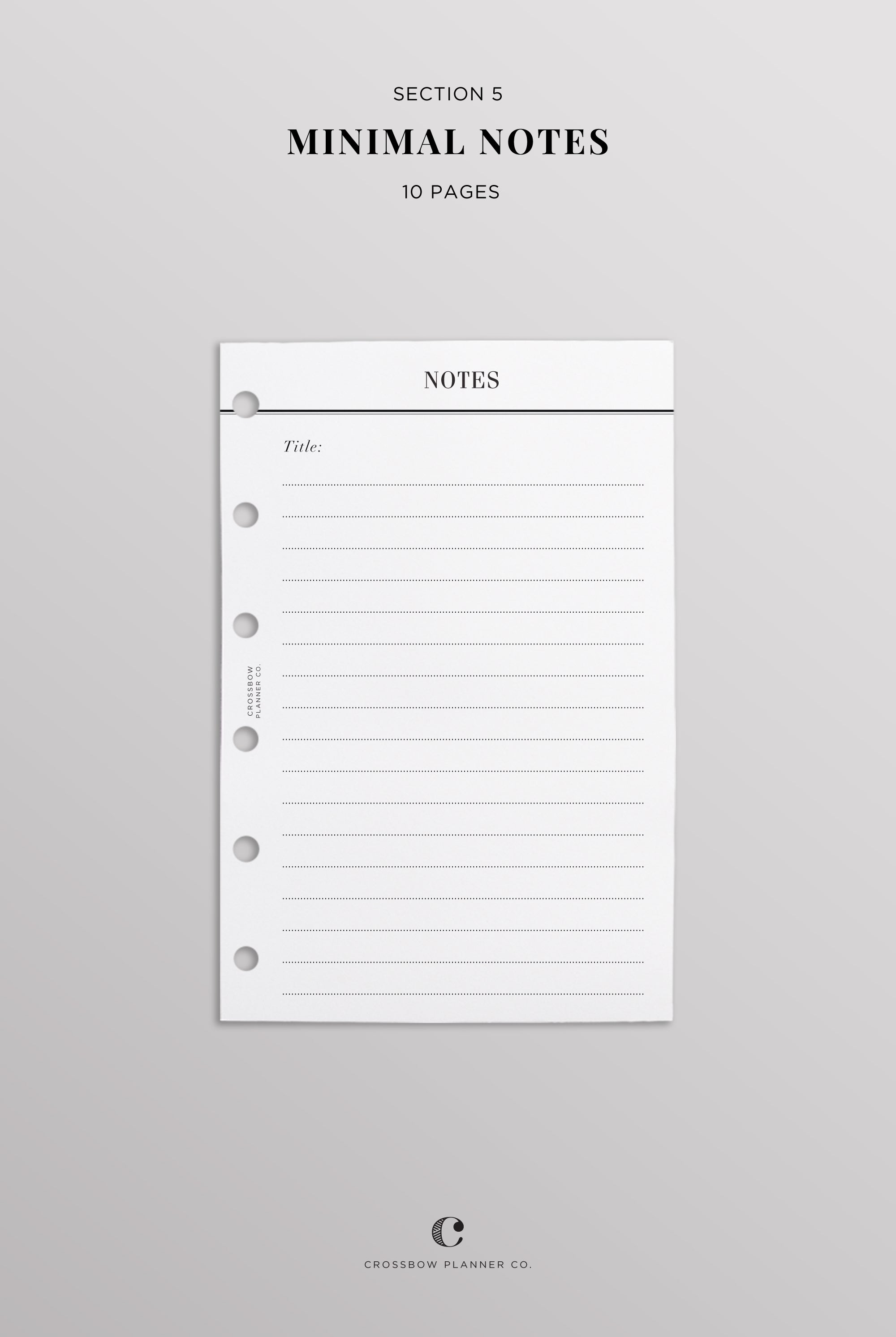 6 ring planner refills