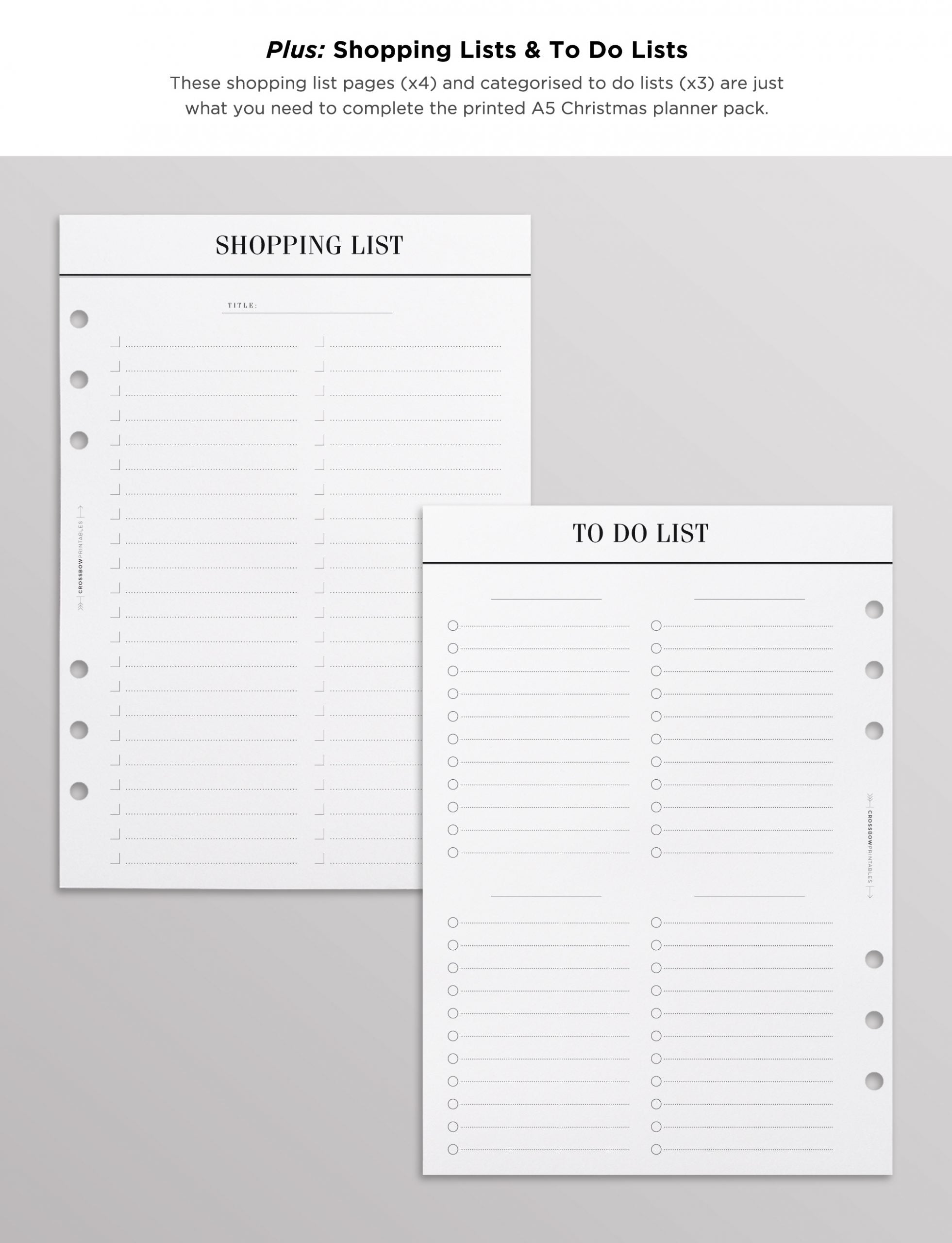 christmas planner inserts uk