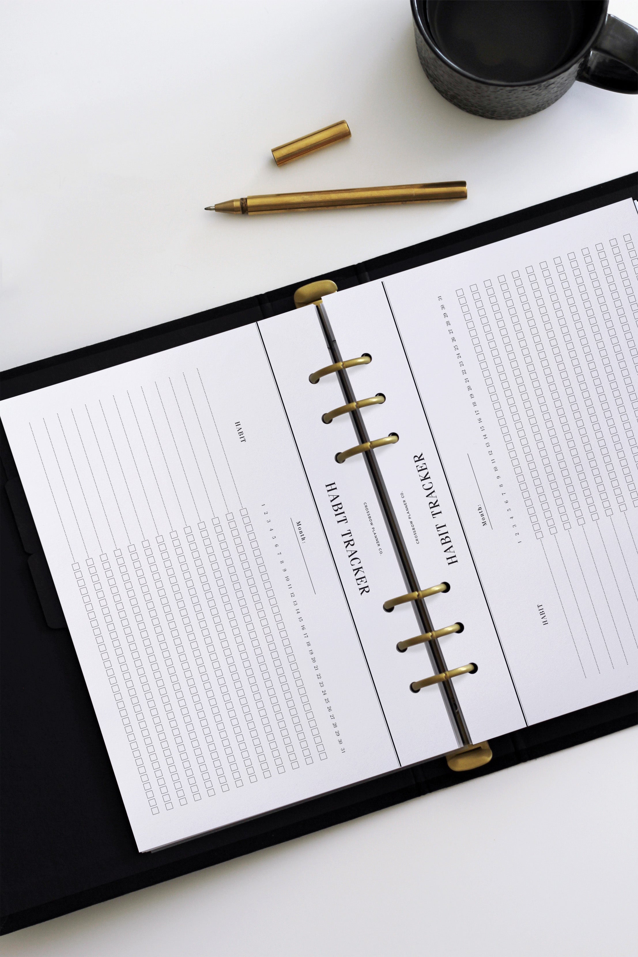 month on two pages diary