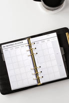 month on two pages printed personal size