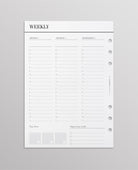 week on two page a5 planner inserts