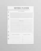 A5 monthly planner