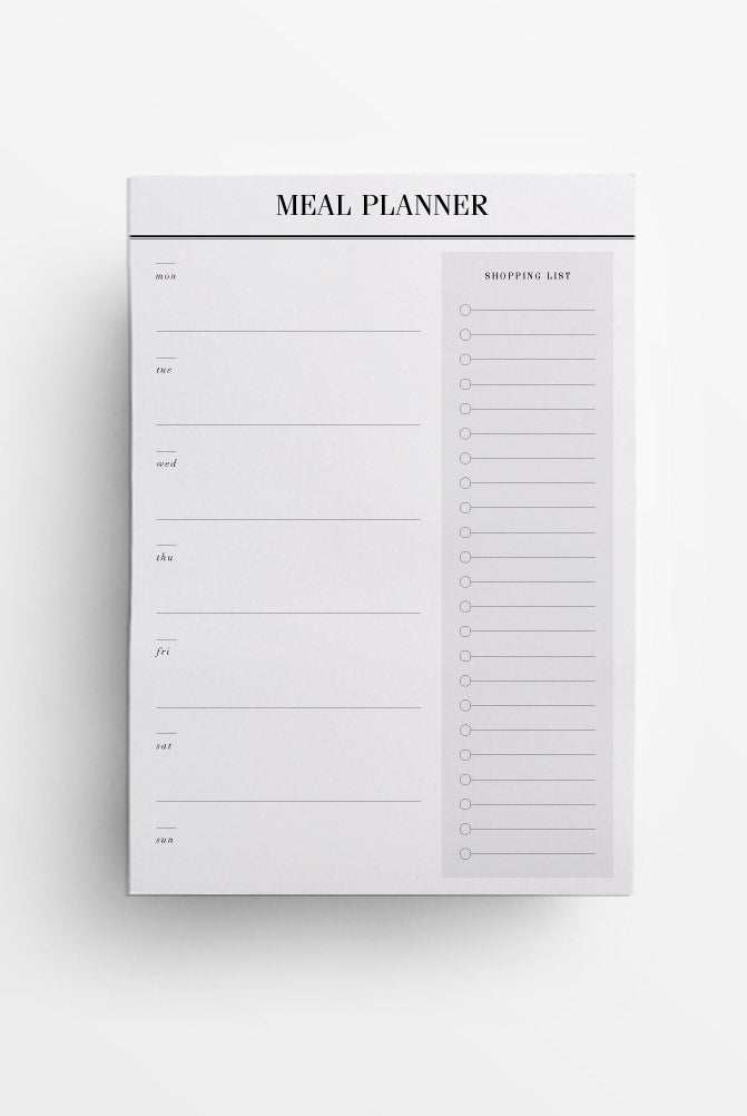 meal planner notepad