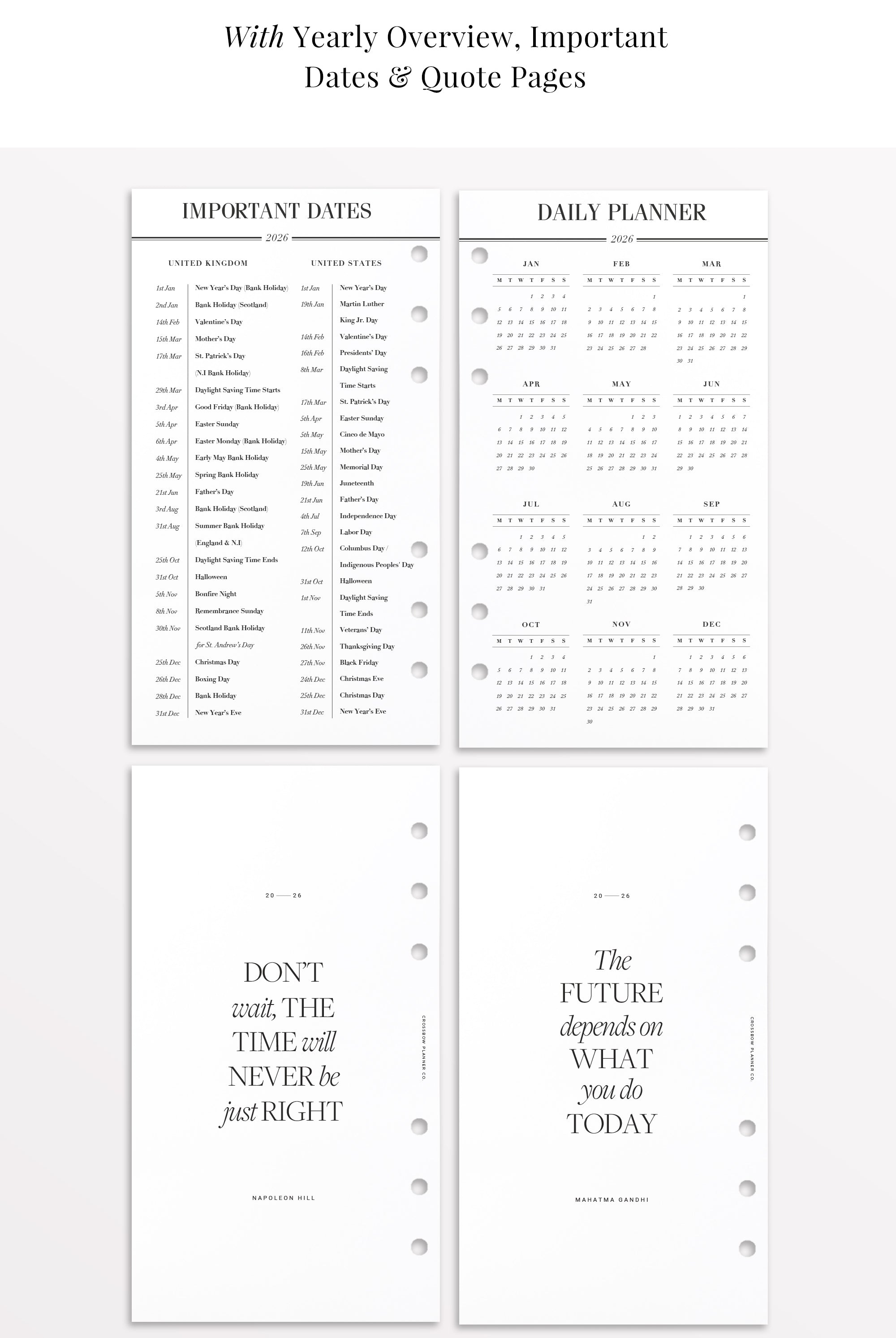 filofax personal refills 2026