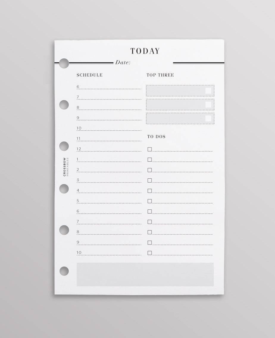 pocket size filofax daily inserts