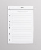 minimal planner inserts pocket