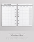 Pocket Month On Two Pages