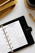 Planner Inserts Pocket Size