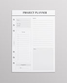 printed a5 inserts project planner