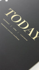 gold foil planner dashboard
