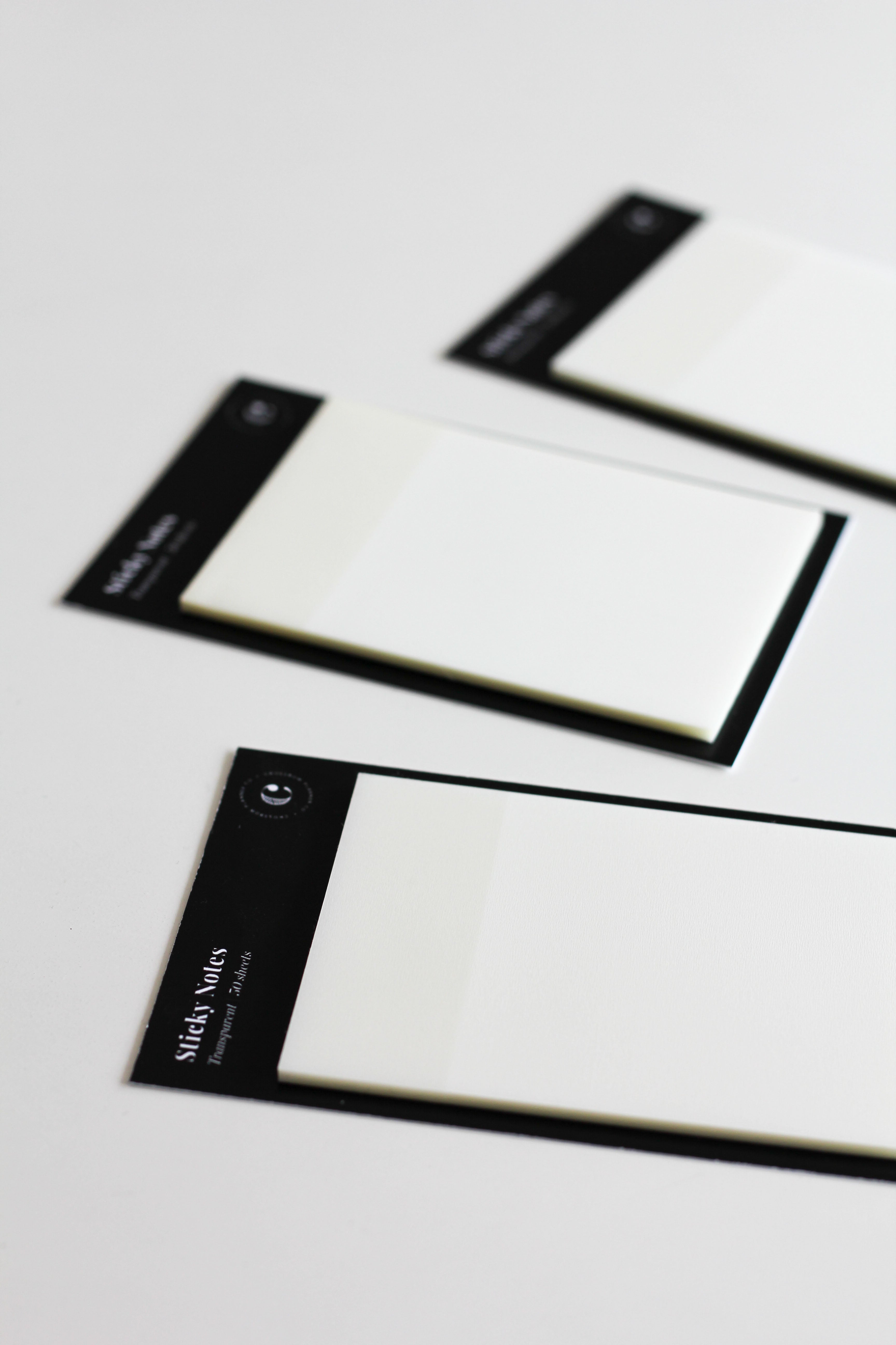 clear sticky notes