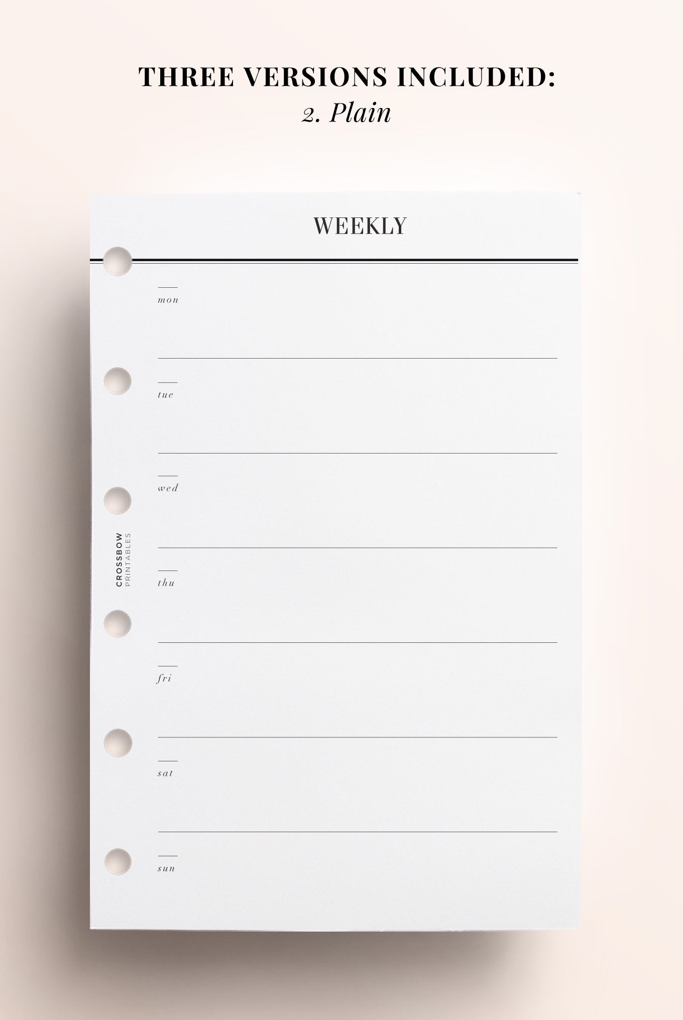 pocket weekly planner inserts