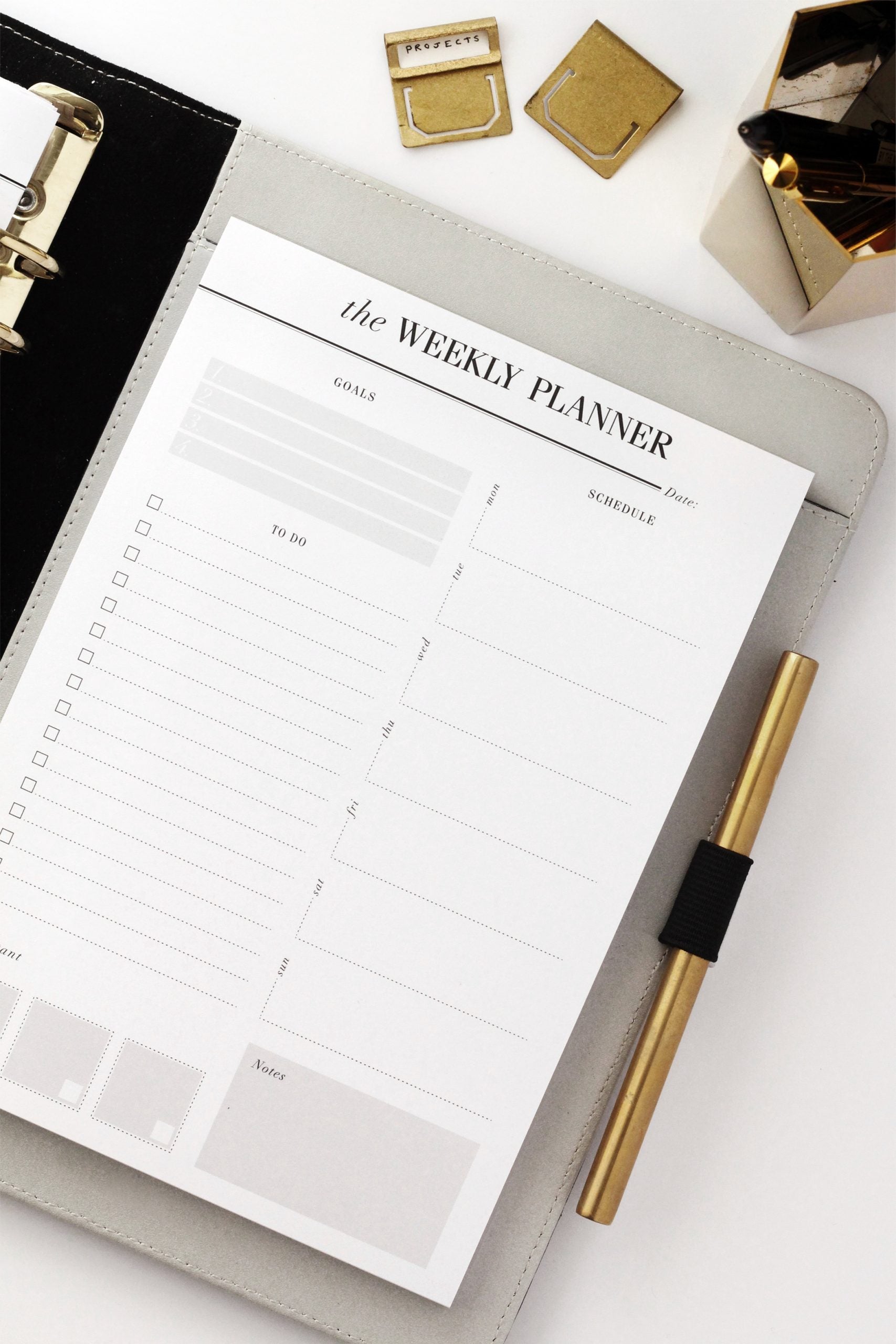 weekly notepad a5